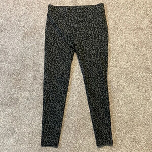 LOFT Leopard Print Ponte Leggings in size SP